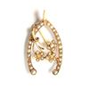 Image 1 : 14K & Seed Pearl Victorian Pin
