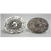 Image 1 : Two Turkish Silver Oval Mirrors