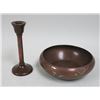 Image 1 : Heinz Sterling Silver on Copper Bowl & Candlestick