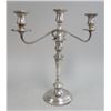 Image 2 : Pair of Sterling Silver 3 Light Candelabra