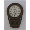 Image 1 : School Clock with Marquetry Inlay
