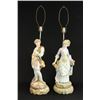 Image 1 : Pair 19th C. Figures Mounted as Lamps