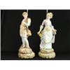 Image 2 : Pair 19th C. Figures Mounted as Lamps