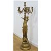 Image 2 : Pair Gilt Composition Figural 6 Arm Candelabra