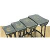 Image 2 : Nest of 4 Chinese Export Gilt Black Lacquer Tables