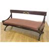 Image 1 : 19th C. Empire Style Ormolu & Mahogany Hall Bench