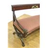 Image 3 : 19th C. Empire Style Ormolu & Mahogany Hall Bench