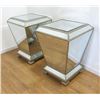 Image 1 : Pair Silvered & Mirrored Pedestals
