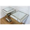 Image 2 : Pair Silvered & Mirrored Pedestals