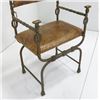 Image 3 : Bronze & Leatherette Throne Chair