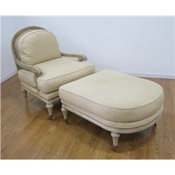 French Style Two Part Chaise Lounge