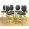Image 1 : Set of 6 Giltwood Bar Stools