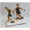 Image 2 : Three Nymphs, Polychrome Gilt Bronze