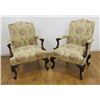 Image 1 : Pair of Georgian Style Library Armchairs