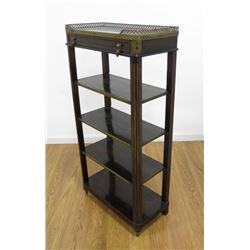 Mahogany Etagere with Brass Gallery