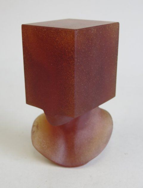 Sculpture Tête Carrée Daum Et Sosno - Cristal - Numérotée 10/75 - État Parfait