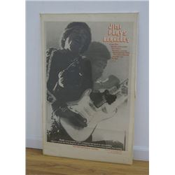 Jimi Hendrix "Jimi Plays Berkeley" Film Poster