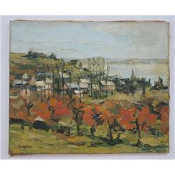 Renee Theobald, "Village au Couchant, Bretagne"