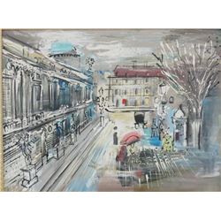 Charles Corbelle, " Paris Street Scene"