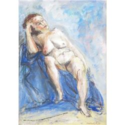 Ira Moskowitz, "Blue Nude"