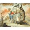 Image 2 : 19th C. Reverse Painted Mythological Scene