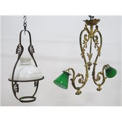 2 Victorian Metal Chandeliers