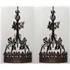 Image 1 : Pair Gothic Style Gold Painted Chandeliers