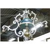 Image 1 : Victorian Silvered Metal 4 Light Chandelier