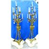 Image 1 : Pair of 19th C. Grand Ormolu 9 Light Torcheres