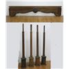 Image 1 : Set of 4 Wood Columns & Valance