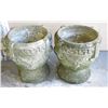 Image 1 : 2 Pair Cement Jardinieres