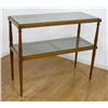 Image 1 : Tommi Parzinger Caned Two Tier Side Table