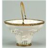 Image 1 : A Chinese blanc-de-chine and gilt-metal-mounted libation cup sprigged with pine, prunus and mythi...