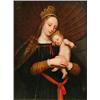Image 1 : A Berlin (KPM) porcelain plaque, painted in the Northern Renaissance manner with the Madonna and...