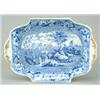 Image 1 : A rare marked Mason's Cambrian Argil Windmill pattern dessert dish, with moulded and gilt handles...