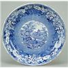 A "Hexham Abbey" pattern large circular deep dish from the "Antique Scenery" series, printed in b...