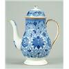 Image 1 : A Tendril pattern coffee pot, of inverted baluster shape with domed cover and button knop and wit...