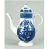 Image 1 : A late-18th century pearlware coffee pot, of inverted baluster form with shaped handle and simple...