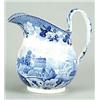 Image 1 : A Wedgwood Blue Rose Border series small wash ewer, with bulbous body and wide flaring spout, pri...