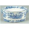 Image 1 : A Spode Girl at the Well pattern footbath, of typical hooped form with moulded handles, printed i...