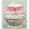 Image 1 : A small Sunderland lustre jug printed with "A West View of the Cast-iron Bridge over the River We...