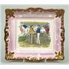Image 1 : A Crimean War Sunderland lustre plaque "May They Ever be United", of typical ornate picture frame...