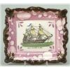 Image 1 : A Sunderland lustre plaque "Duke of Wellington - 131 Guns", of typical ornate picture frame shape...