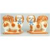 Image 1 : A pair of models of Pekinese dogs, possibly Bo'ness, modelled standing facing left and right, pai...