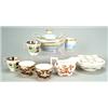 Image 1 : Various items of Spode porcelain, comprising: a sauceboat, pattern no. 1869, printed in iron-red...