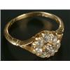 Image 1 : An Edwardian gold and diamond eight stone cluster ring, the old-cut stones approx. 0.66cts total,...