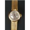 Omega, a lady's 18ct yellow gold bracelet watch, circa 1970, no.633026, white dial with baton num...