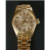 Image 1 : Rolex, Oyster Perpetual Datejust, a lady's 18ct gold bracelet watch, circa 1969, no.2683867, cham...