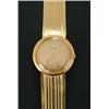 Omega, a gentleman's 18ct gold round bracelet watch, circa 1964, no.3115525, brushed gold dial wi...