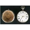 Image 1 : Murray, London, a William IV silver pair cased pocket watch, the verge movement with foliate pier...